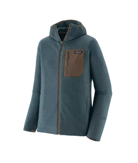 Patagonia M´s R1 Air Full Zip Hoody Summit Blue - Fleecetrøjer - 198077878100 - 1