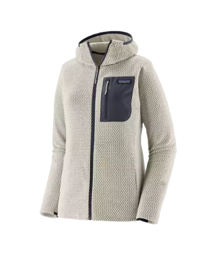 Patagonia W´s R1 Air Full Zip Hoody Birch White - Fleecetrøjer - 199346154390 - 1