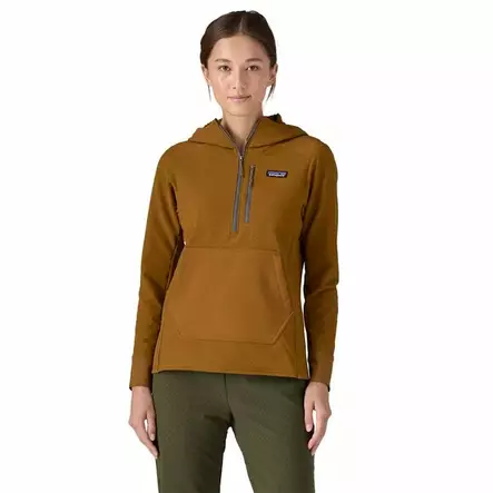 Patagonia W's R2 CrossStrata Pullover Shelter Brown - Fleecetrøjer - 196924576520 - 2