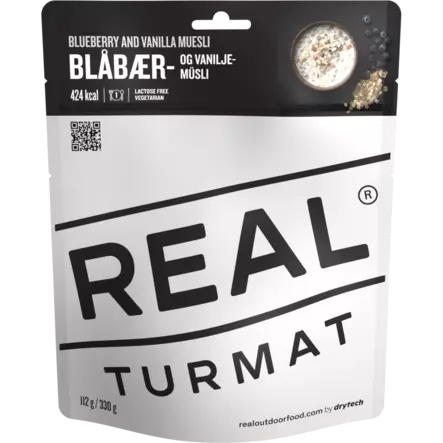 Real Turmat Blueberry and Vanilla Muesli - Campingmadras - 7036480053130 - 2