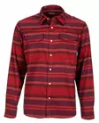 Simms Gallatin Flannel Shirt Auburn Moss Stripe - Skjorter - 694264498620 - 1