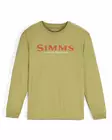 Simms Logo Shirt LS Tent Green - T-shirts herre - 694264694640 - 1