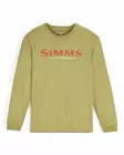 Simms Simms Logo Shirt LS Tent Green - T-shirts herre - 694264694640 - 1