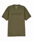 Simms Shroud Fill Logo T-Shirt Military Heather - T-shirts herre - 694264711750 - 1