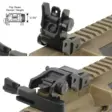 UTG Super Slim Rear Sight Manual Flip-up Tool-free Dual Aperture - Jernsigte - 4712274528390 - 5