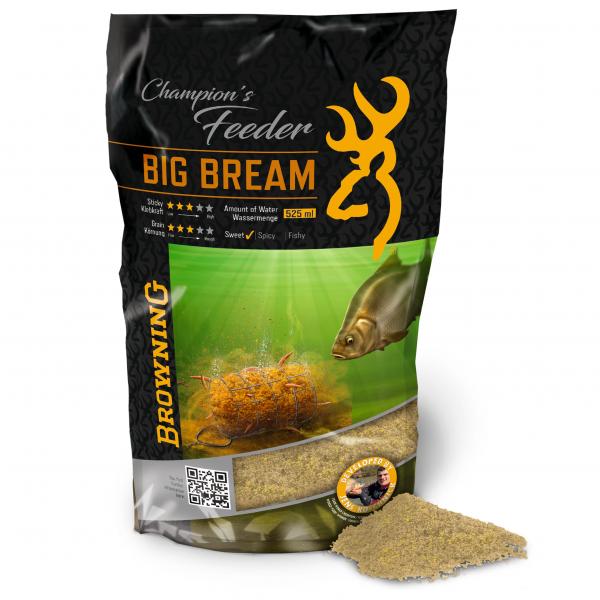 Browning Champion's Feeder Mix Big Bream 1kg - Mæsk & boilies - 4029569247400 - 1