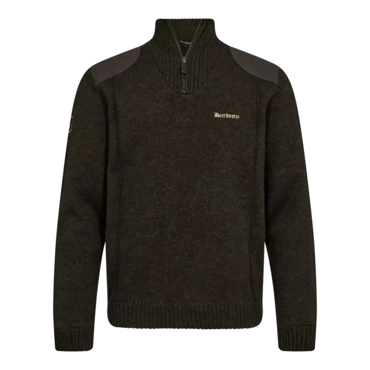 Deerhunter Finley ½-Zip Knit Ridgewood Melange - Jægertrøjer - 5702827248980 - 1