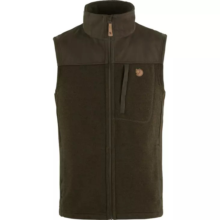 Fjällräven Buck Fleece Vest M Dark Olive - Mellemlagjakker - 7392158940370 - 1