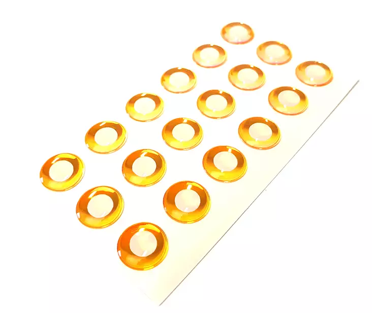 Fly-Dressing Epoxy Eyes 11mm -tarrasilmät - Klistermærkeøjne - 402004000090 - 1