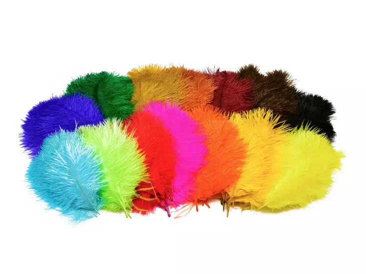Frödinflies SNS Ostrich Hackles - Øvrige fjer - 40404503020 - 1