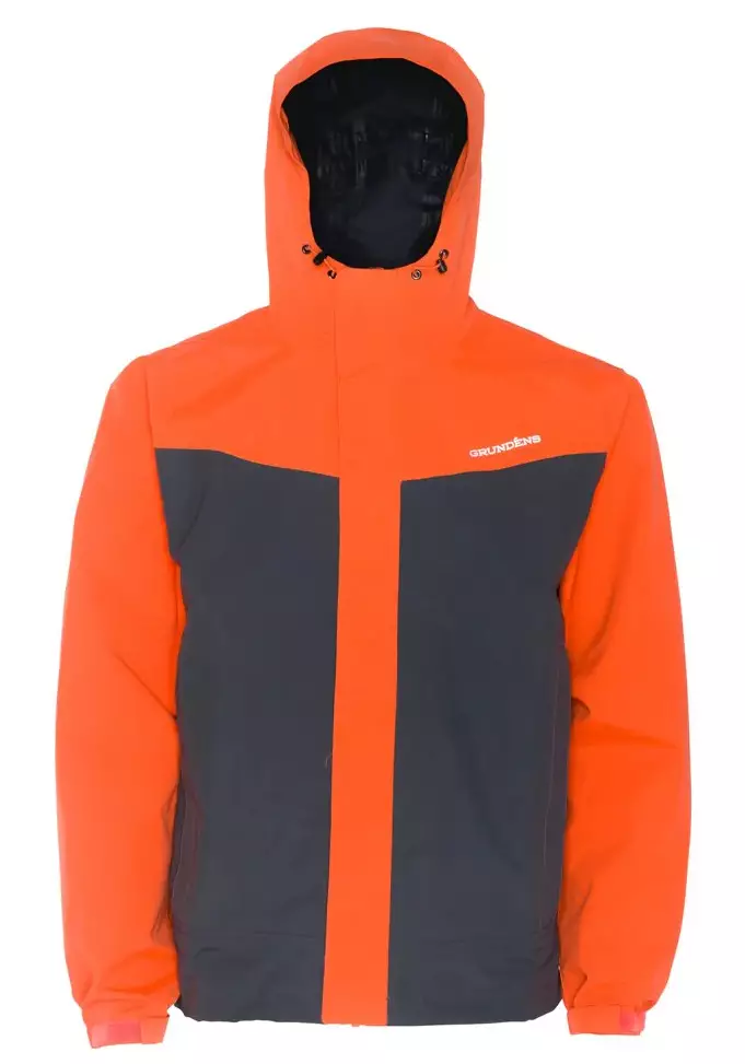 Grundens Full Share Jacket Orange Grey - Skaljakker herrer - 7332525246940 - 1
