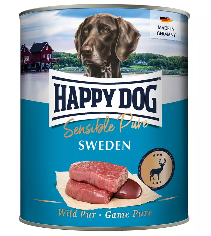 Happy Dog Sensible Pure Sweden 400g - Happy Dog Sensible Pure -kødfoder - 61080 - 1
