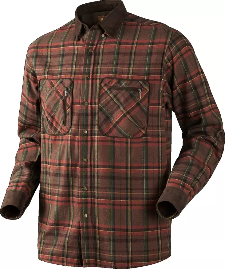 Härkila Pajala Shirt Red Checkered - Jægertrøjer - 5707335111870 - 1