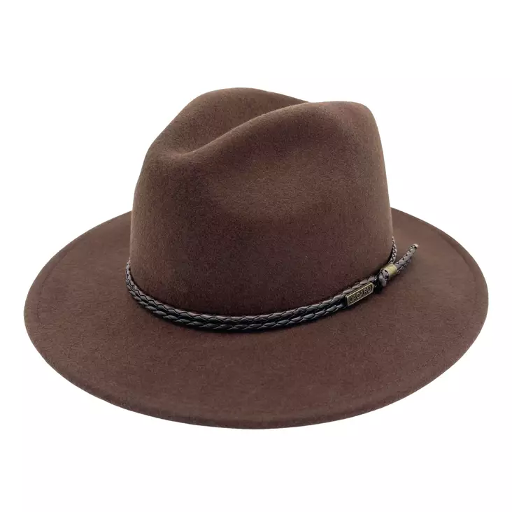 Jacaru Outback Fedora Hat Brown - Kasketter og huer - 9331670297690 - 1