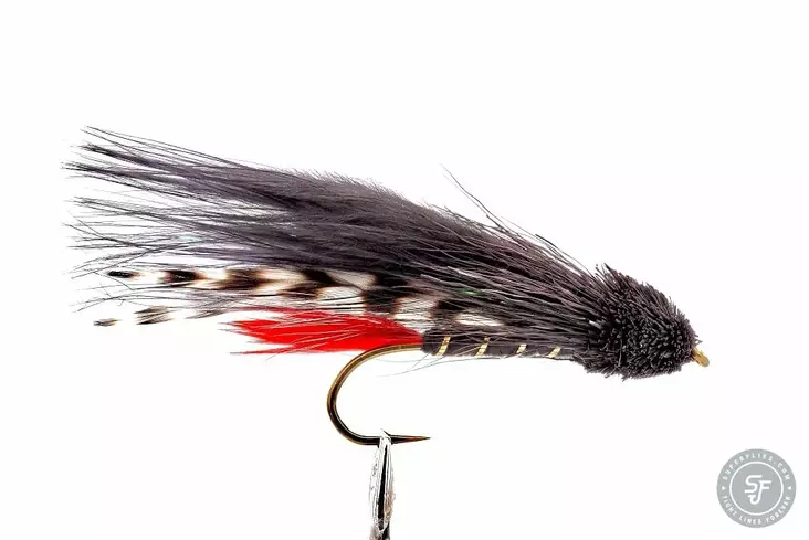 Marabou Muddler Black Streamer - Streamers og leech - 8859202531940 - 1