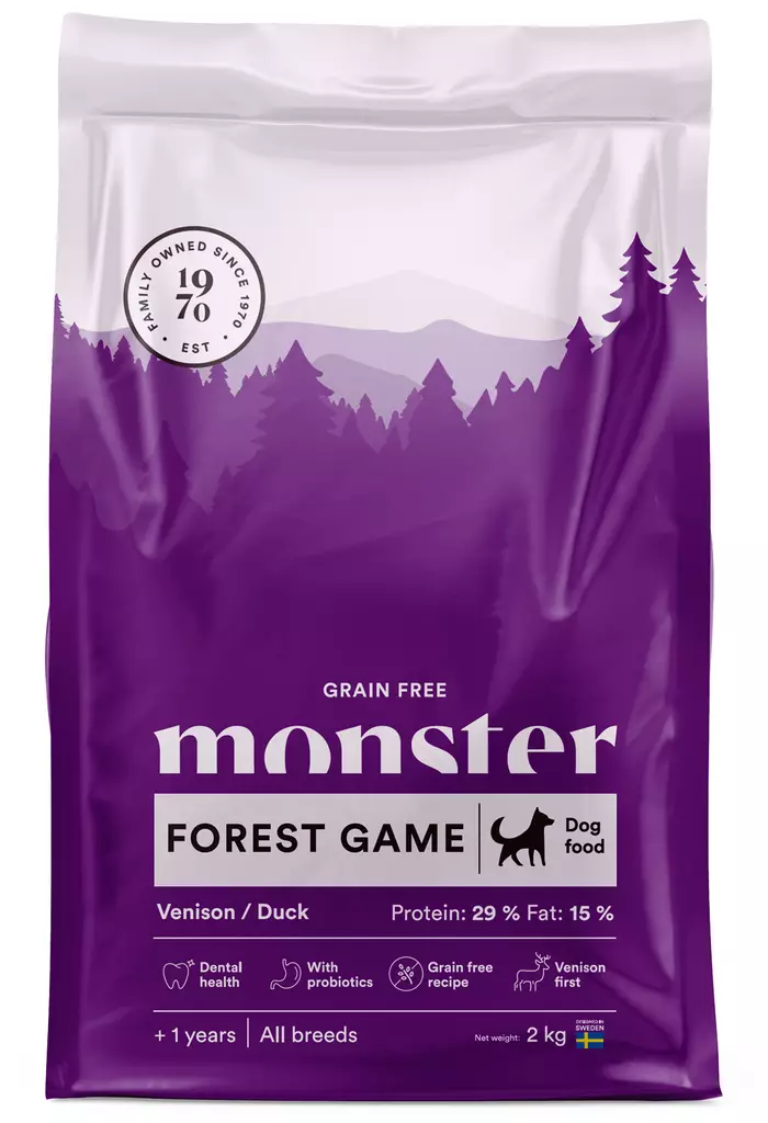 Monster Dog Grain Free Forest Game - Monster - hundefoder - 7350040125090 - 1