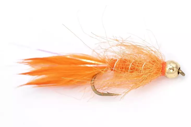 Orange Leech Tungsten Beadhead - Streamers og leech - 8859202532220 - 1
