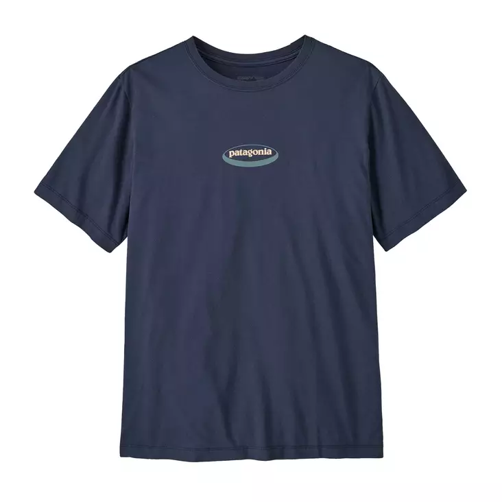 Patagonia M's Oval Logo T-Shirt New Navy - T-shirts - 198077721390 - 1