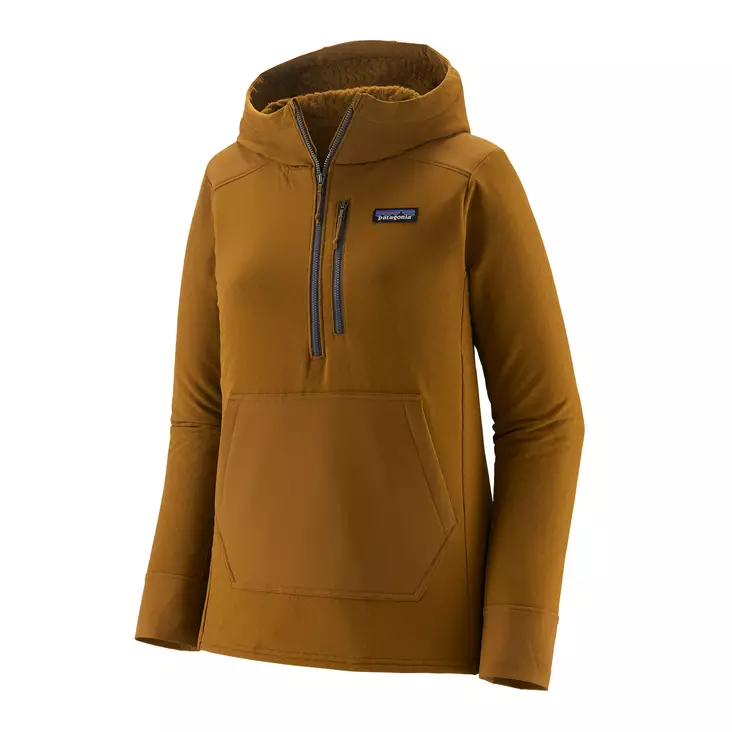 Patagonia W's R2 CrossStrata Pullover Shelter Brown - Fleecetrøjer - 196924576520 - 1