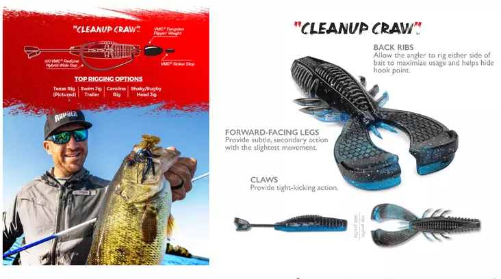Rapala Crushcity CleanUp Craw 3.5" - Krabbegrej og insektimitationer - 2209202310 - 2