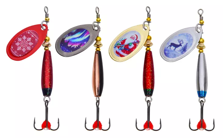 Santa Lures Spinner Assortment 4pcs - Agnsortimenter - 6417512544610 - 1