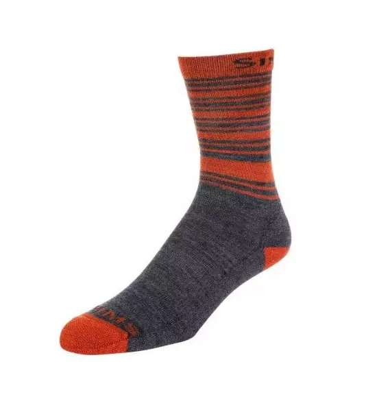 Simms Merino Lightweight Hiker Sock Carbon - M 39-42 - Buffs og andre - 694264504550 - 1