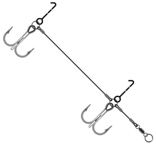 VMC Pike Rig Stinger 1kpl - Shallow rigger og tilbehør - 3359228765060 - 1