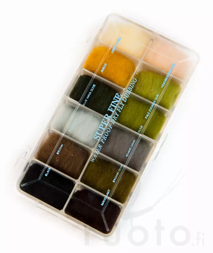 Wapsi Super Fine Dispenser I -dubbinglajitelma - Dubbing sortimentsæt - 053526352030 - 1