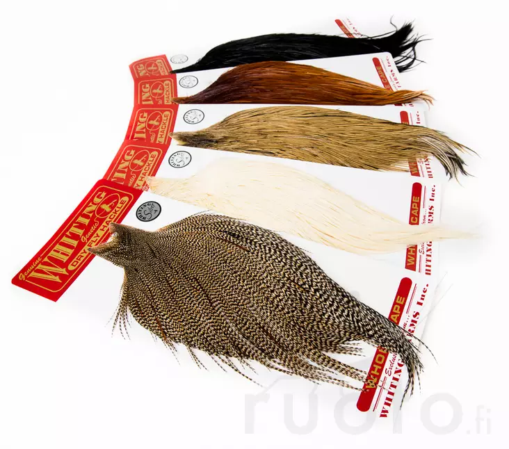 Whiting Dry Fly Cape Silver Grade - Tørflue nakker og sadler - 403501000020 - 1