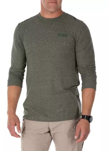 5.11 Triblend Legacy L/S Tee Green - Taktiske trøjer - 888579358391 - 2