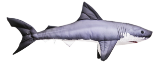 Gaby Great White shark 120cm - Blød fisk - 5905279175761 - 1