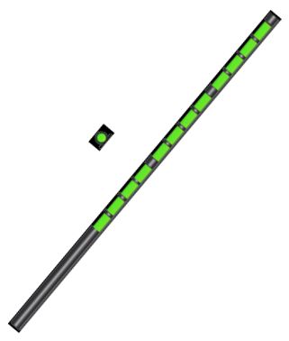 EasyHit Sport Shooting Bead 3mm Green - Fibersigten - 6410364605511 - 1