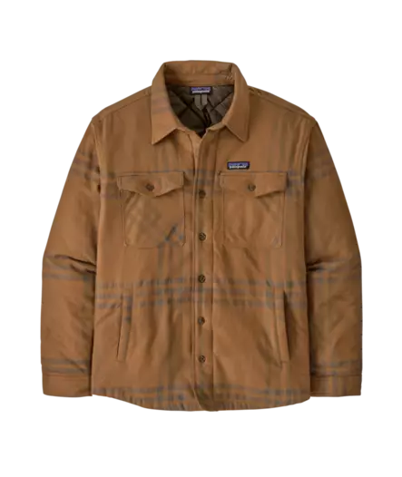 Patagonia M´s Lightweight Insulated Fjord Flannel Shirt Defend Deer Brown - Skjorter - 198077198451 - 1