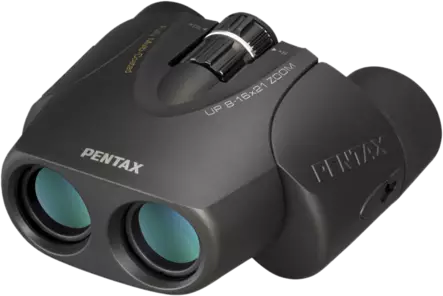 Pentax Binoculars UP 8-16x21 black w/case - Traditionelle kikkerter - 027075288881 - 1