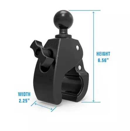 RAM Tough-Claw Large Clamp Ball Base - RAM Mounts, C-størrelse - 793442944161 - 2