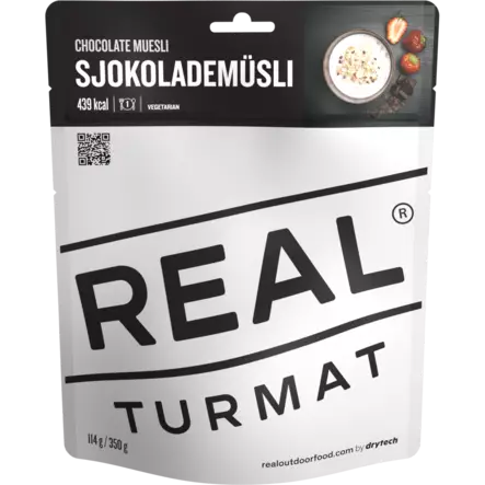 Real Turmat Chocolate Muesli - Campingmadras - 7036489060511 - 2