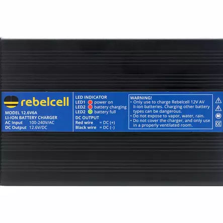 Rebelcell Charger 12V6A - Batterioplader - 7106623695401 - 2