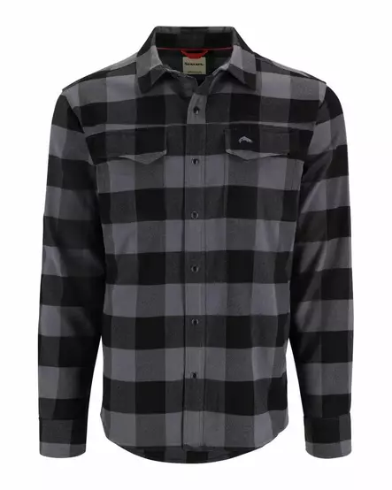 Simms Gallatin Flannel Shirt Slate Buffalo Check - Skjorter - 694264654651 - 2