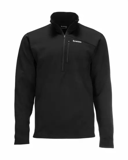 Simms Thermal 1/4 Zip Top Black -kerrastopaita - Undertrøjer - 694264549551 - 1