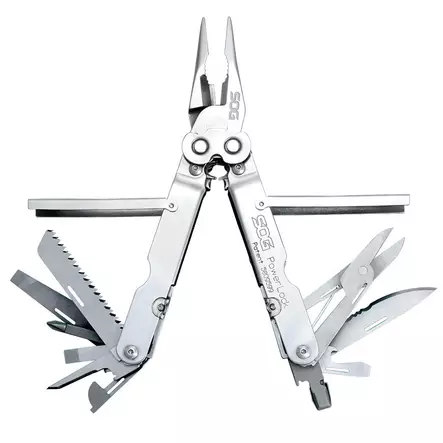 SOG Powerlock W/ Scissors Satin - Multifunktionsværktøj - 729857993951 - 1