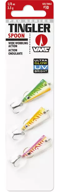 VMC Tingler Spoon Glow UV Kit - Rødingblink - 043193130451 - 1