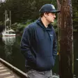 Grundens Logo Boat Hoodie Dark Navy - Hættetrøjer - 0840316314091 - 5