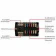 Oceanflex fuse box 12× ATO/ATC, 12× negative terminal - Batterier og elektrisk tilbehør - 7332467287421 - 3