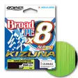 Owner Kizuna 8-Braid 0,12mm Sup.Chart - Fletteliner - 4953873484407 - 2