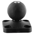 Scotty 5-166 1.5" Ball System Base with Rail Mount - Ekkolodsstillinger - 062017001661 - 1