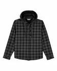 Simms Coldweather Hooded Shacket Wakemup Plaid: Black - Øvrige jakker - 694264695821 - 2