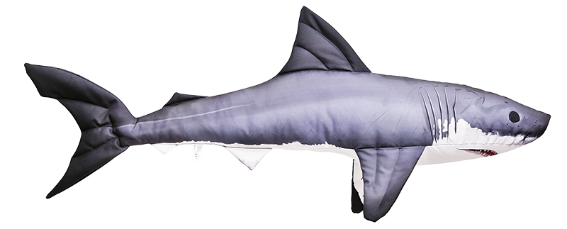 Gaby Great White shark 120cm - Blød fisk - 5905279175761 - 1
