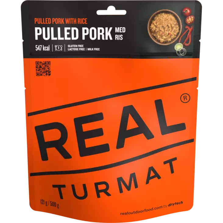 Real Turmat Pulled Pork With Rice - Campingmadras - 7036480052171 - 1