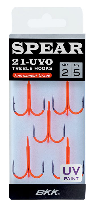 BKK Spear-21 UVO Treble Fl. Orange - Kroge - 6970595283581 - 1