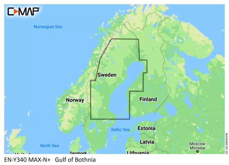 C-MAP LOC-Y340 Gulf Of Bothnia - Kort - 9420024192801 - 1